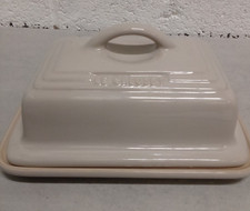 Le Creuset Butter Dish With Lid, Off White/Cream Colour 