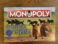 Monopoly Horses and Ponies Edition Board Game Complete Set