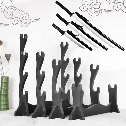 Wooden sword display - wooden,