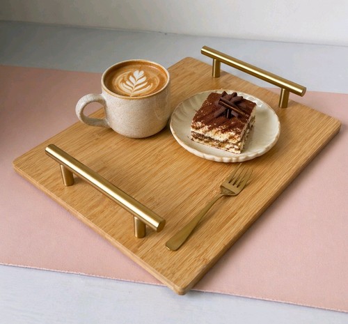 Wooden tray with - wooden,