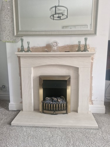 Stone fire surround and hearth - fire,