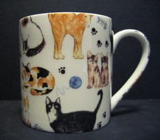 Extra Large Fine Bone China One 1 Pint Pot Mug Rik's Cats Kittens 