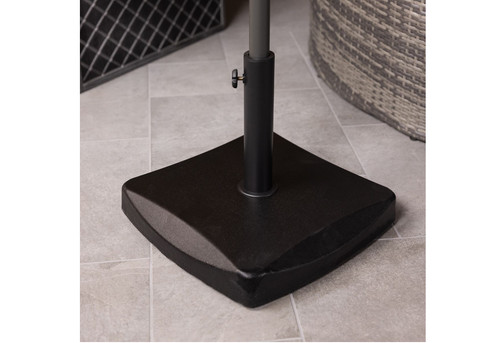 Square concrete parasol - concrete,