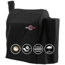 GrillTough Heavy Duty BBQ Smoker Cover  for Weber, Charbroil (104L x 55W x 124H)