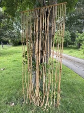 Vintage BOHO 1960-80s  Bamboo bead Pole Curtain Super Rare Design LOOK
