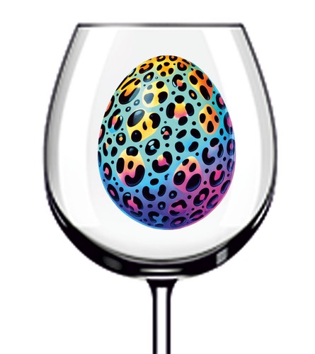 12x easter leopard egg vinyl - 12x,