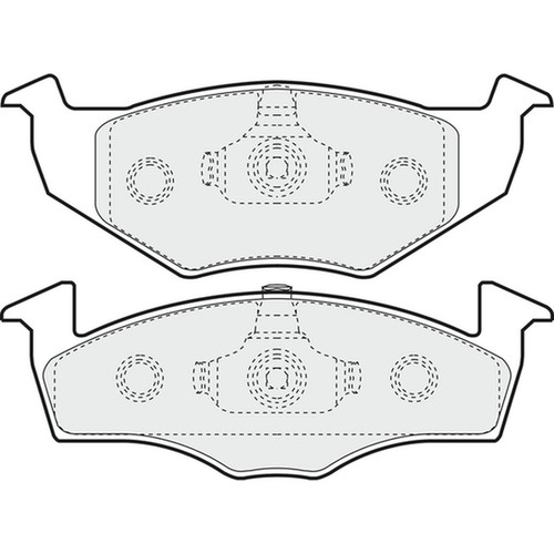 Brake pads set for polo - pads,