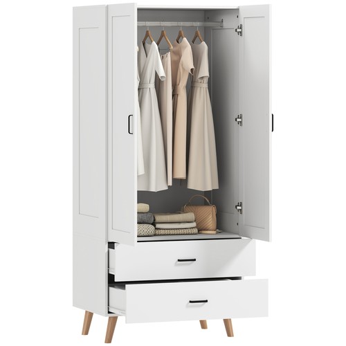 Homcom wardrobe with - homcom,