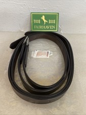 Bobby's English Tack Fairhaven Stirrup Leathers Set 48” Dark Brown New