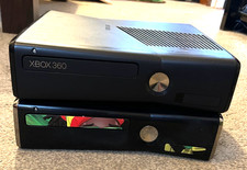 2x Xbox 360 Slim Consoles Only -Spares/ Repair - RED DOT - FREE UK POST - no HDD