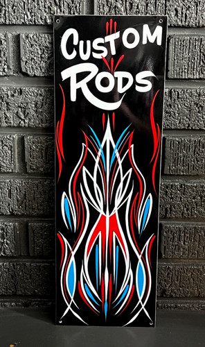 Pinstriped panel hot - hot, rod