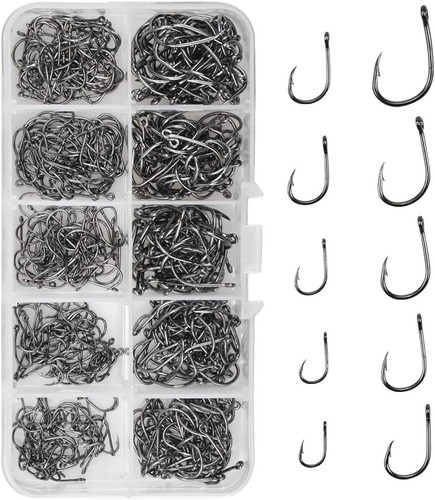 500pcs fishing hooks - hooks, carbon