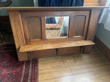 Edwardian Solid Oak Over