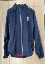 Unworn Official ENGLAND CRICKET Jacket Three Lions In Blue With Hood - Small S
