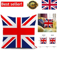 Union Jack Flag Cushion Covers - Durable Decorative Pillow Cases (18x18'')