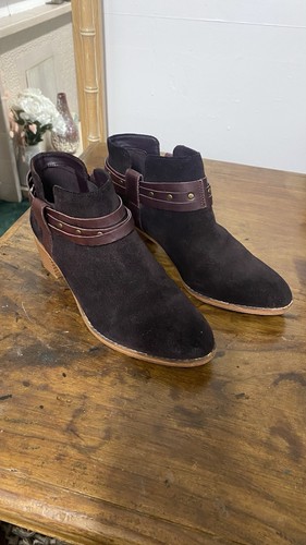 Ladies suede brown clarks - suede,