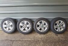 SKODA OCTAVIA 15" ALLOY WHEELS 3 GOOD TYRES 195/65/R15 FAST P&P