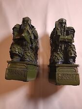 Hobbit The Lonely Mountain EREBOR Lord of The Rings Dwarf Bookends Figurine Gift