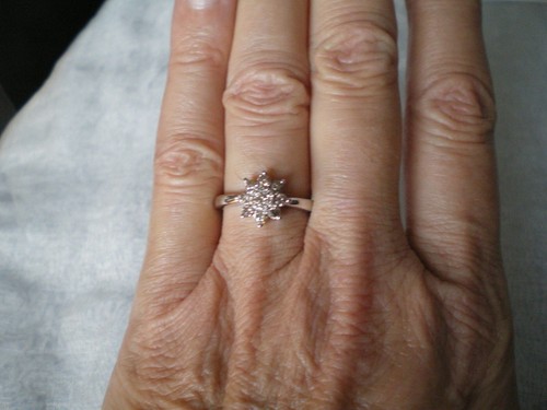 Champagne diamond ring size - diamond,