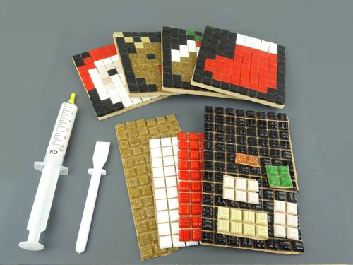 Mosaic christmas coaster - 4,