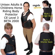 ENGELS YOUTH HORSE RIDING BODY ARMOUR CHILDRENS PROTECTOR JUMPING KIDS VEST XS