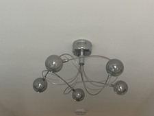 2x Chrome and Smoked Glass Ceiling Lights From Next 