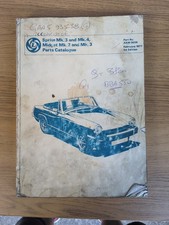 Original 1977 1st Edition Sprite and MG Midget Parts Catalogue