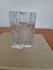Vintage Iittala glass vase designed by Tapio Wirkkala, Pinus,  Finland