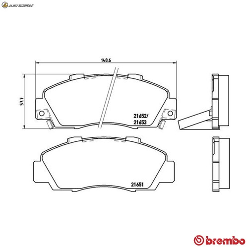 Brake pad set - brake, 28