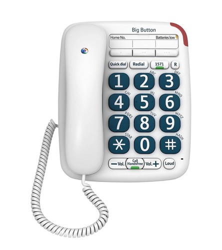 Big button 200 corded phone - bt,