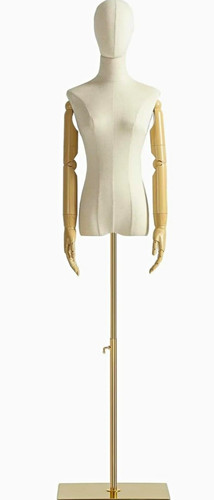 Female beige fabric torso - female,