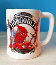 Hobgoblin  Extra Strong Ale  Wychwoid Brewery Large Tankard Gold Trim 