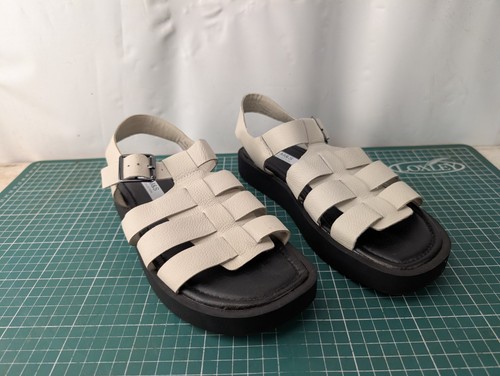 Cream leather fisherman - leather,