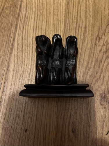 Vintage three wise monkeys - three,