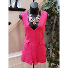 Zara Pink Textured V-Neck