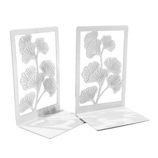 Hollowed Leaf Metal Bookends