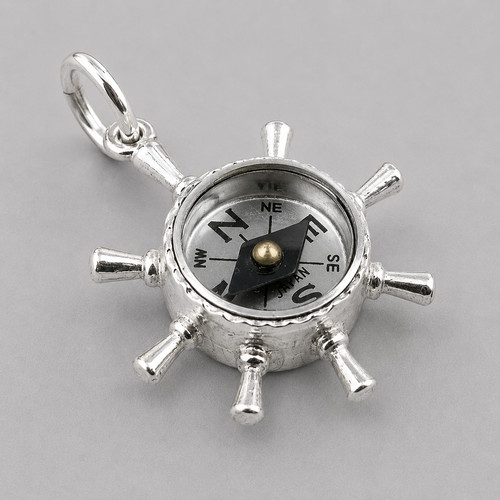Sterling silver ship - sterling, ship's