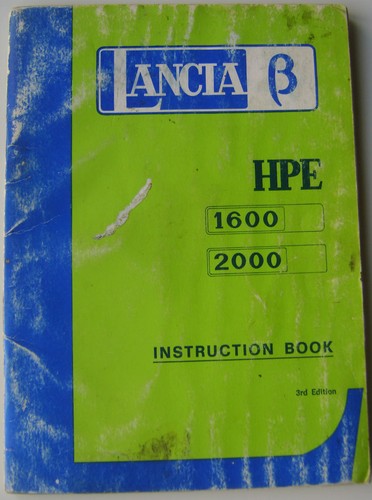 Lancia beta hpe 1600 2000 - beta,