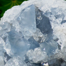 Natural blue celestite - blue, crystal