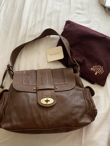 Mulberry brown leather handbag - mulberry,