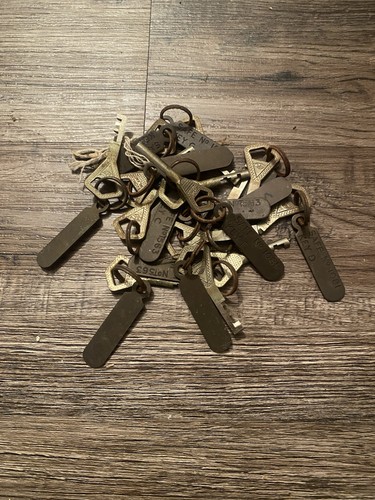 Vintage safe keys with brass - safe,