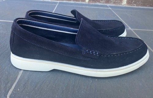 Dune london mens navy suede - london,