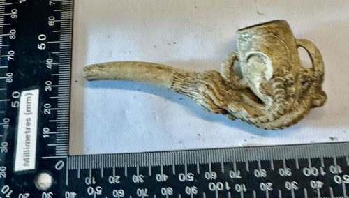 1850 figural clay - figural, pipe