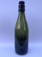 Antique green glass brewery - antique,