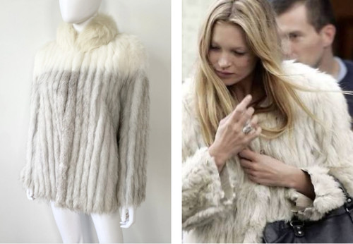 Real saga fox fur - real, blue