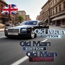Old Man Edition Car Emblem 3D Metal Sticker Badge–Funny Edition Nameplate Decal