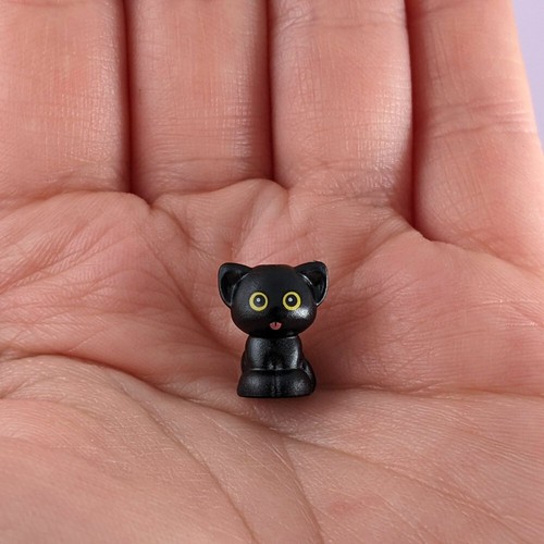 Tiny lego cat - tiny, black