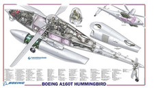 Boeing A-160T Hummingbird  cutaway Poster  24IN X 36IN