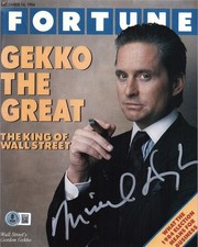 Michael douglas signed auto - michael,