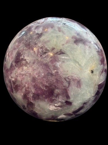 Lepidolite sphere with - lepidolite,